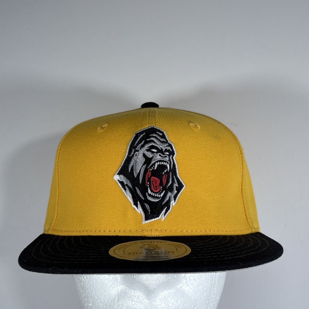 Dickson Performance Headwear Black & Yellow 'Gorillas Only' Snapback Hat